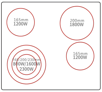Buld-in ceramic hobs DFY-CF6501S 2 Buld-in ceramic hobsDFY-CF6501S