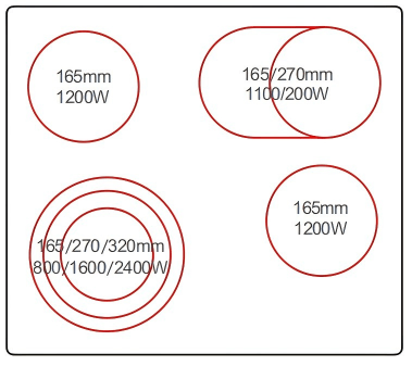 Buld-in ceramic hobs DFY-CF6801S 2 Buld-in ceramic hobsDFY-CF6801S