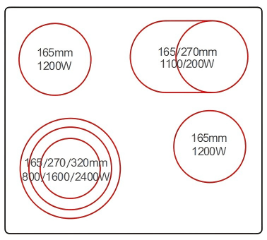 Buld-in ceramic hobs DFY-CF6828S 2 Buld-in ceramic hobsDFY-CF6828S