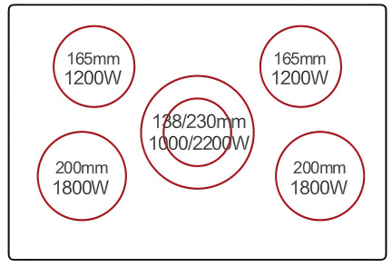 Buld-in ceramic hobs DFY-CV8203 2 Buld-in ceramic hobsDFY-CV8203