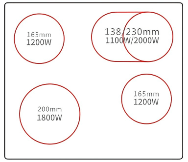 Buld-in ceramic hobs DFY-CF6201S 2 Buld-in ceramic hobsDFY-CF6201S